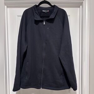 0085- Swiss Tech 3XL Dark Navy Full Zip Fleece Jacket